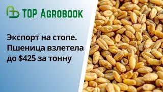 Экспорт на стопе, биржа в панике: пшеница взлетела до 425$/т. TOP Agrobook: обзор аграрных новостей