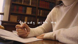 STUDY WITH ME 4hrs️ 50/10 pomodoro (no music)