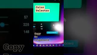 #Color #Selector with #python