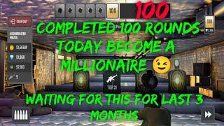 Sniper3D daily shooting range challenge 100 rounds completed 2.7 million diamonds as a double reward