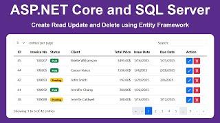 Create ASP.NET Core Web Application and Connect to SQL Server Database | Create Read Update Delete