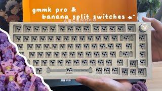 building glorious gmmk pro keyboard + banana split switches