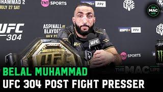 Belal Muhammad: "I'll fight Shavkat Rakhmonov, I can fight all these guys" | Post Fight Presser