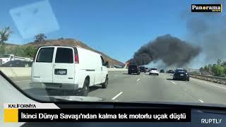 İkinci Dünya Savaşı'ndan kalma tek motorlu uçak düştü