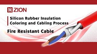 Fire Resistant Cable Silicon Rubber Insulation Coloring and Cabling Process