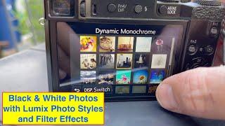 Photo Styles, Filter Effects & Black & White Photography with Panasonic Lumix Cameras.