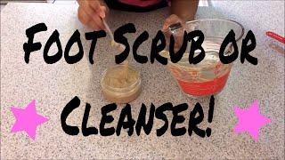 DIY Foot/Body Scrub/Cleanser with Clays