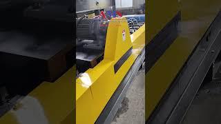 Shutter door sliding guide track machine