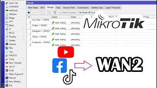 How to redirect traffic to the 2nd WAN ( YouTube, Facebook, Tiktok,... )