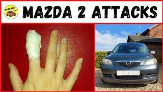 Mazda 2 Attacks CarSpyTV (Health & Safety Warning)