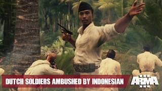 THE INDONESIAN @M-BUSHED THE DUTCH SOLDIERS WHO WERE PATROLING THE RIVER -ARMA III FILM GAMEPLAY