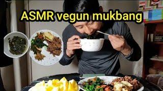 ASMR MUKBANG sea mustard soup No Talking EATING SOUNDS   vegan ASMR