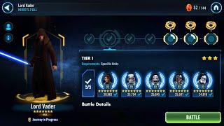Lord Vader Tiers 1 - 3 Guide + Relic 7 Unlock