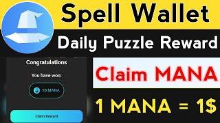 Spell Wallet Airdrop Daily Puzzle || Spell Wallet Combo Card || Spell Wallet Airdrop New Update