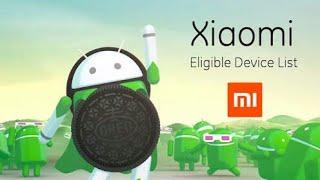 List of Xiaomi Devices Getting Android 8.0 Oreo Update