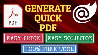 Blazor : Generate Quick PDF || Easy Trick || 100% Free