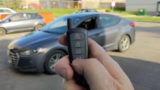 Remote Start your Hyundai Elantra with the Fortin EVO-ONE #lockdownsecurity #remotestarters