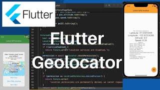 Flutter Tutorial: How to access GPS location data using geolocator.