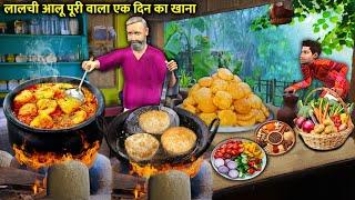 Lalchi Aloo Poori Wala Ek Din Ka Khana Indian Street Food Hindi Kahaniya Hindi Stories Moral Stories