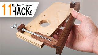 11 steps and jigs for mastering router trimmer / Hacks!
