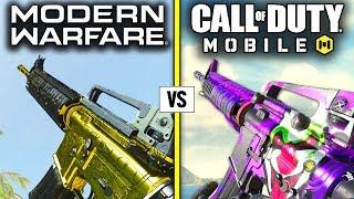 Modern Warfare (2019) vs Call of Duty MOBILE — Gun Sounds Comparison
