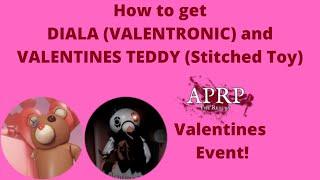 How to get the Valentines Teddy (Stitched Toy) and Diala (Valentronic) badge skins in Roblox APRP!