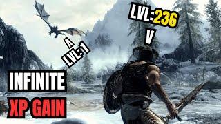 SKYRIM | FASTEST WAY TO LEVEL UP - UNLIMITED XP (2024)