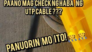 Checking UTP/LAN Cable Length  Paano mag Check ng haba ng Lan cable gamit ang OTDR tester 