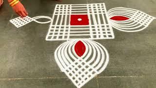 Easy padikolam designs| Simple muggulu designs| easy rangoli designs| Beginners kolam