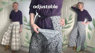 Adjustable Split-Side Pants? Turning The Skirt That ALWAYS Fits Into TROUSERS ft. The Stitchery