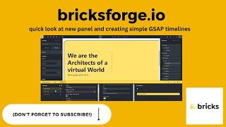 Bricksforge: Quick GSAP Animations in Bricks Builder