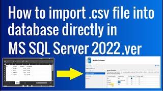 How to import flat file/CSV file in database in Microsoft SQL server Management Studio?