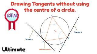 Draw Tangents Without Using the Circle's Center | 10th Grade Math Geometry Tutorial