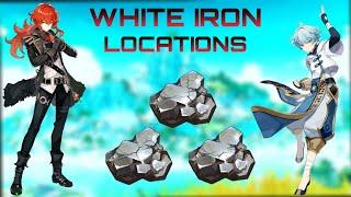 Best Locations of White Iron Chunks! Genshin Impact