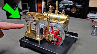 MODEL BEAM STEAM ENGINE - RUNS AND SOUNDS GREAT!