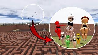 METEORITE IN THE LABYRINTH. Garry’s mod. SPRUNKI AND SCP 096 ZOMBIES UNDER THE METEORITE. Prunki