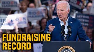 Biden sets FUNDRAISING RECORD after Trump debate