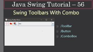 Swing Toolbar With Combo box |  Swing Tutorial #56