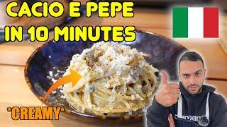 how to make REAL CACIO E PEPE  *by an italian chef* 