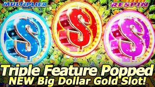 Triple Feature Pop! NEW Big Dollar Gold Slot Machine at Yaamava Casino!