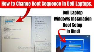 How to change Dell laptop BIOS setting || Window Installation Boot menu Dell laptop 2023