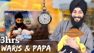 3hrs Waris & Papa || Without Mom || amazing moments || KulhadPizzaCouple