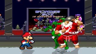 MUGEN: Super Better Mario (Me) Vs Santa Claus (Ahuron, Unknown Edited, AI patched) + Extra Battle