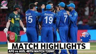 Afghanistan vs Australia T20 World Cup Match Highlights | T20 World Cup 2024 | AFG vs AUS Highlights