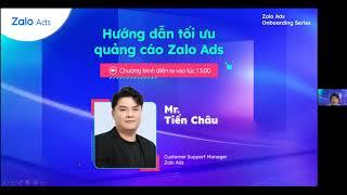 (Ads) Tối ưu Quảng cáo Zalo Ads (20/7/2023) | Zalo Marketing