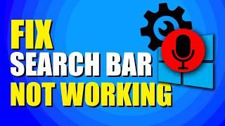 How To Fix Windows Search Bar Not Working (Step-by-Step Solution)