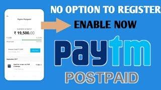 PAYTM POSTPAID ACTIVATE KAISE KARE / REGISTER