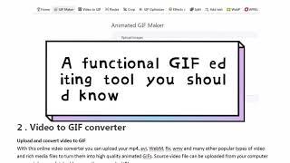 A multifunctional online GIF editing tool you should know