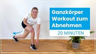 20 Minuten Abnehm Workout ️ Dein Ganzkörper HIIT für Zuhause ohne Geräte!