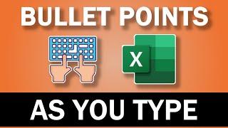 How to Insert Bullet Points As You Type in Excel